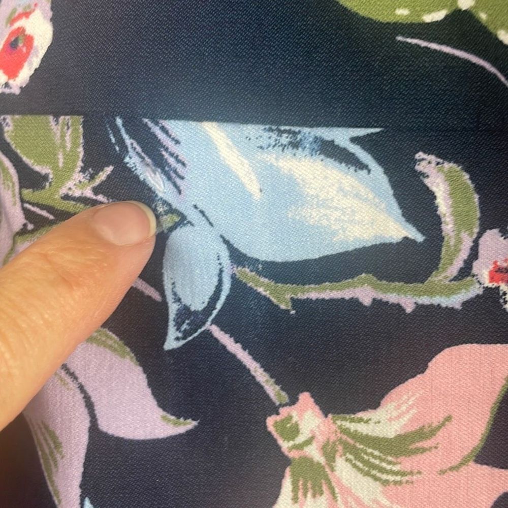 Terra & Sky Floral Print Ankle Pant 4X (28W-30W) - Picture 7 of 11